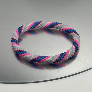 Sashka Pink / Blue / Purple Bracelet 7"Original Size - #373